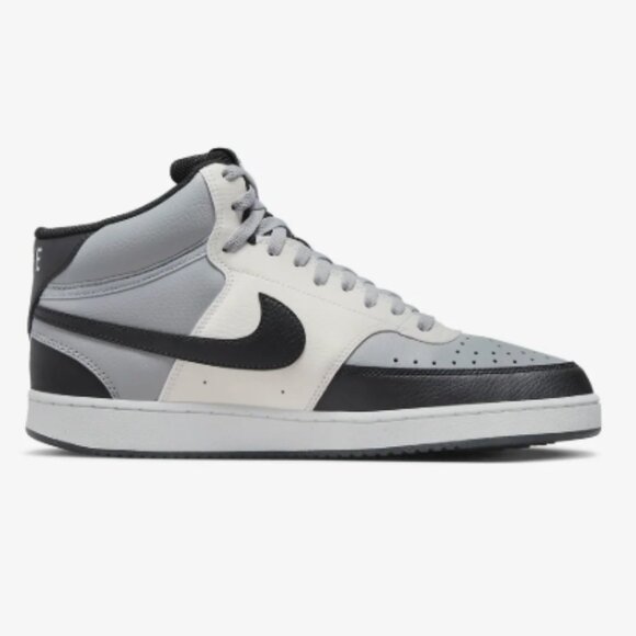 Nike Men's Court Vision Mid Next Nature Shoes - Smoke Grey, Black, Excellent - Picture 8 of 8